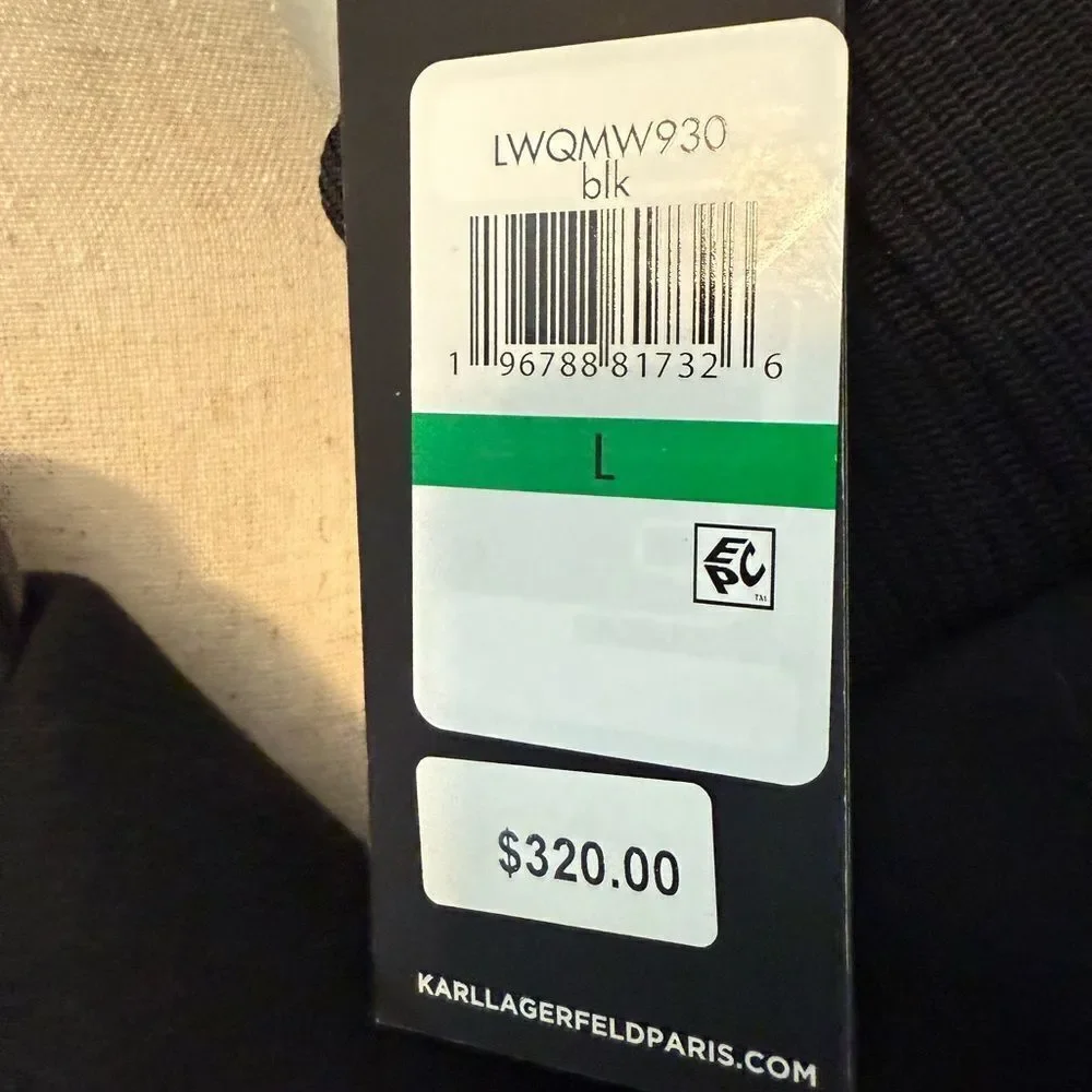 Karl LAGERFELD Wool Women's Black Double-Breasted Coat NWT